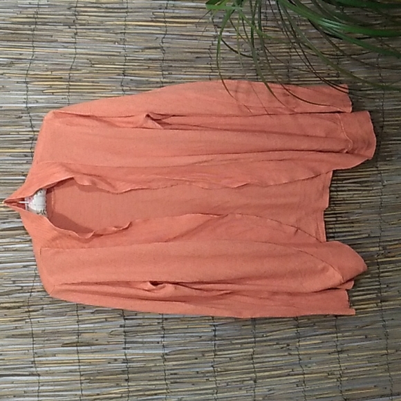 Merona Sweaters - VGUC Merona XXL coral pink cardigan sweater long sleeves